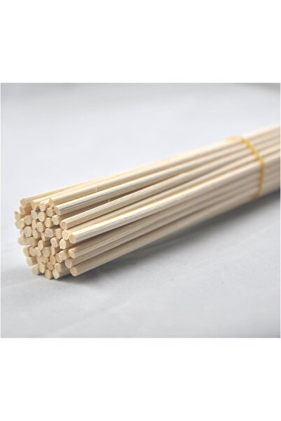 erorex 50 Pieces Rattan Reed Diffuser Replacement Refill Sticks 12 Inch X4Mm Natural Color