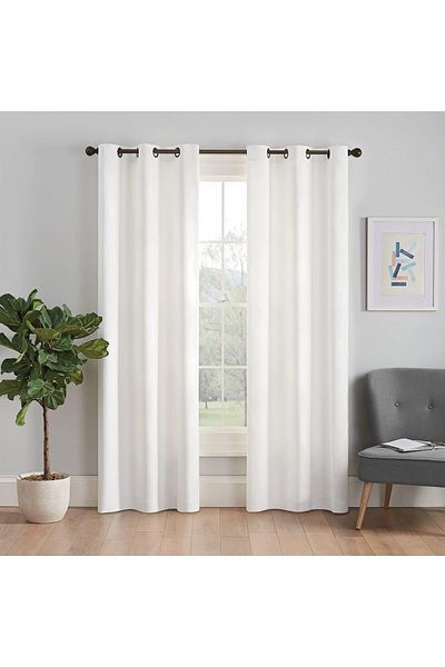 erorex Microfiber Total Privacy Blackout Thermal Grommet Window Curtain For Bedroom 1 Panel 42 In X 63 In