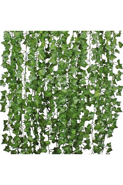 erorex 12 Strands Artificial Ivy Leaf Plants Vine Hanging Garland Fake Foliage Flowers Home Kitchen Garden