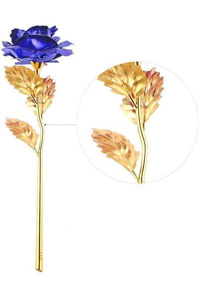 erorex 24K Gold Plated Rose Flower Creative Artificial Flowers Rose Decoration Thanksgiving Mother'S Day