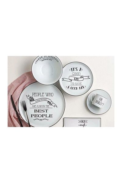 Porland Be Happy - 31 Piece Breakfast Set for 6 People
