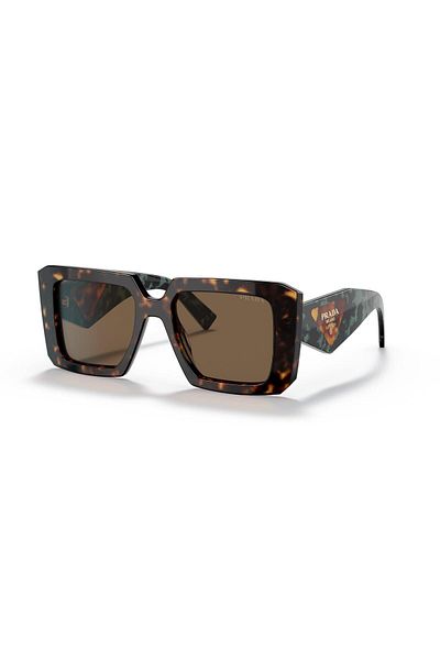 Prada Woman Square Sunglasses- Pr 23ys - Lense Size:51mm - Tortoise