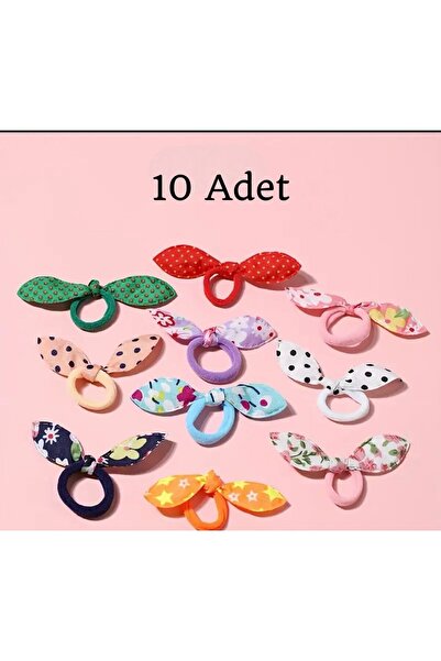Holatec Buckle 10 Pieces Elastic Cute Hair Band Buckle for Girls Mix 10 Pieces