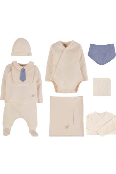 İDİL BABY İdil Baby Organik Erkek Bebek Hastane Çıkışı 8'li Set