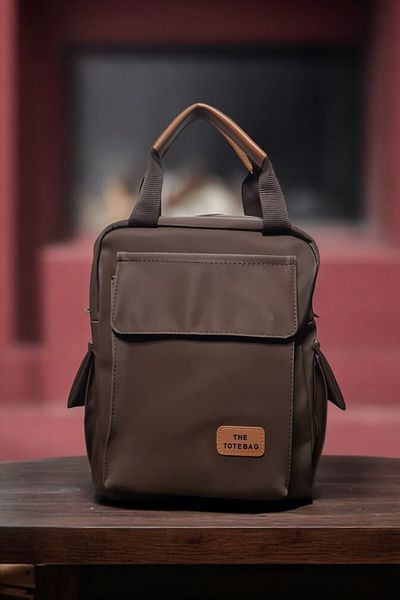Classbag Women's Brown Multi-Eye Both Backpack and Crossbody Backpack