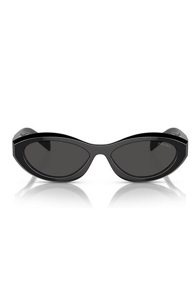 Prada Woman Irregular Sunglasses- Pr 26zs - Lense Size:55mm - Black