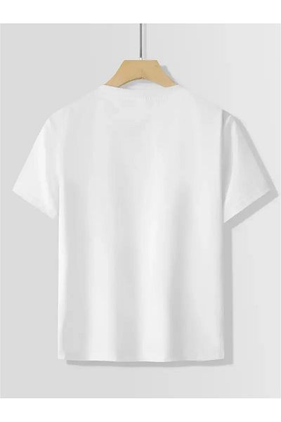 Eysaah Tricou premium cu imprimeu pentru copii cu guler de bicicletă din 23 aprilie