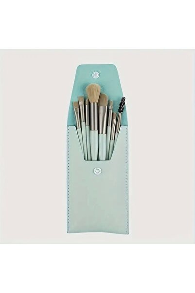 Home مجموعة فرش مكياج احترافية مكونة من 5 قطع - مع حقيبة جلدية، وظلال العيون، وكريم الأساس، وفرش خافي العيوب