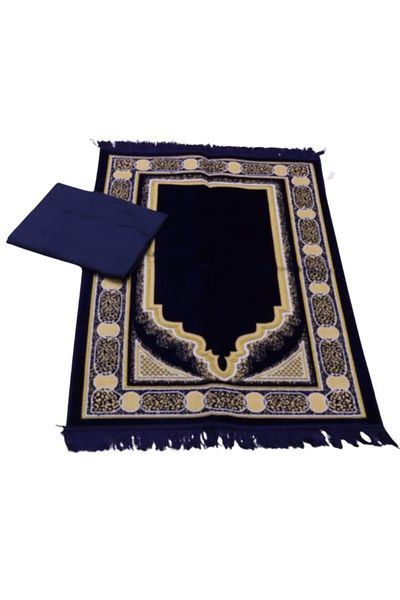 smart home Turkish Quilted Prayer Rug With Jalal In Embossed Quilted Islamic Graphic Design
