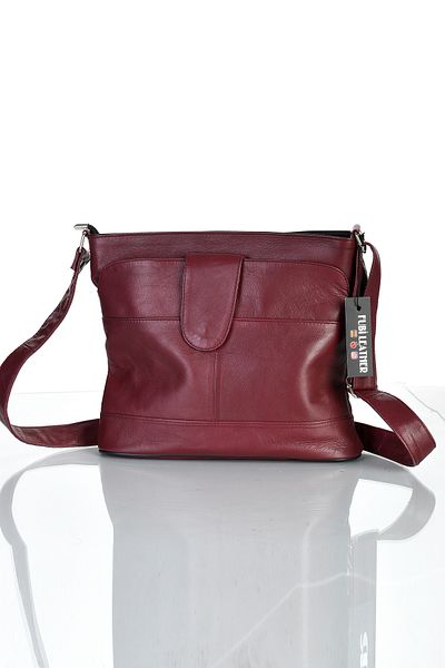 fubileather Geantă Messenger Crossbody din piele naturală