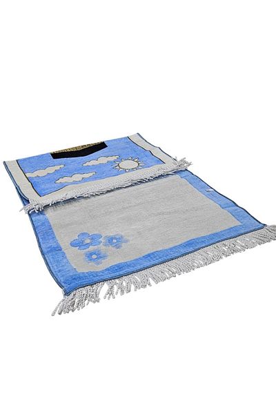 smart home Islamic Pattern Design Cushioned Kids Prayer Rug, Soft Comfortable Prayer Mat 50x100cm