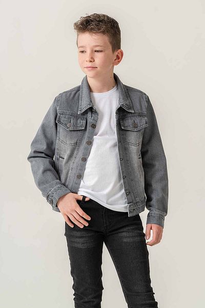 Gold Class Kidswear Дънково момчешко яке с двоен джоб и копчета