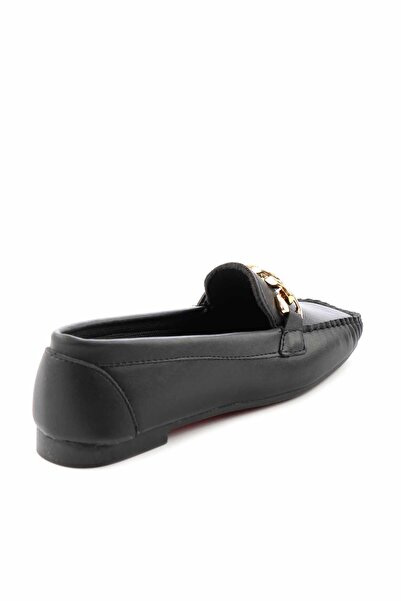 Bambi Siyah Kadın Loafer Ayakkabı K01542122009