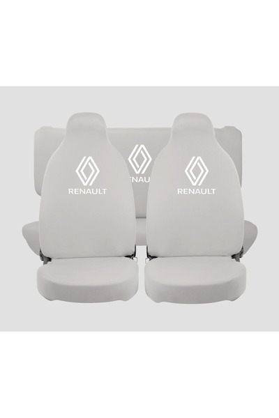 PLEYİNN Penye oto koltuk kılıfı renault yeni logo 4 parça