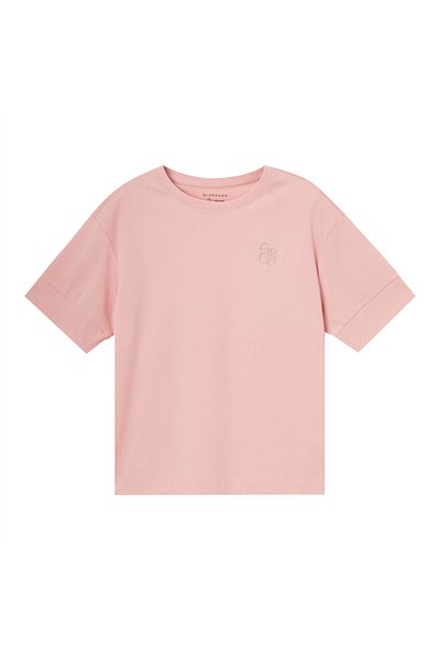 Giordano Women's Liquid Touch Embroidered Cotton Tee