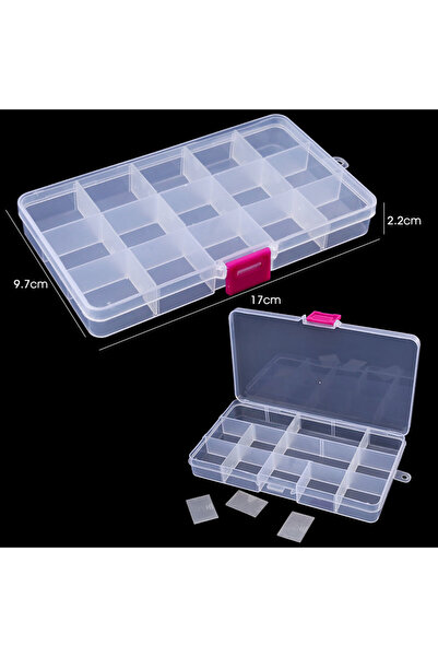 Choice 15 Grids Clear 2 10Grids 15Grids Plastic Organizer Storage Container J...