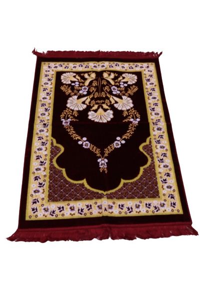 smart home Turkish Quilted Prayer Rug With Jalal In Embossed Quilted Islamic Graphic Design