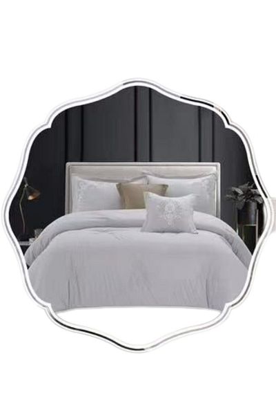smart home Embroidered two-sided quilt set, two-sided mattress, consisting of 6 pieces, quilt with 6-piece