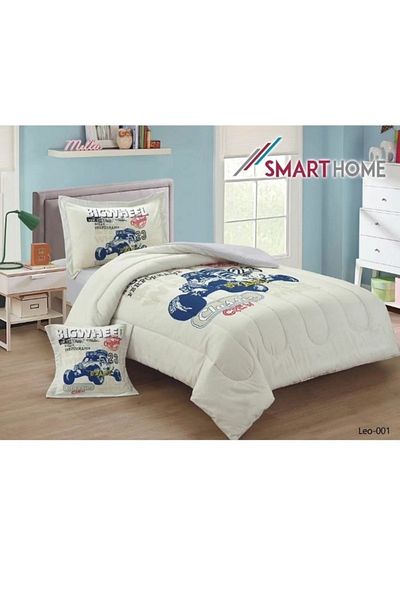 smart home Children's Bedding And Quilt Set With Medium Filling, Consisting Of 4 Pieces