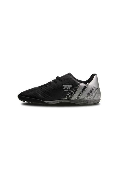 M.P. Pantofi de fotbal M.P unisex negru-argintiu Astroturf - cu șireturi, Field 241-1356GR
