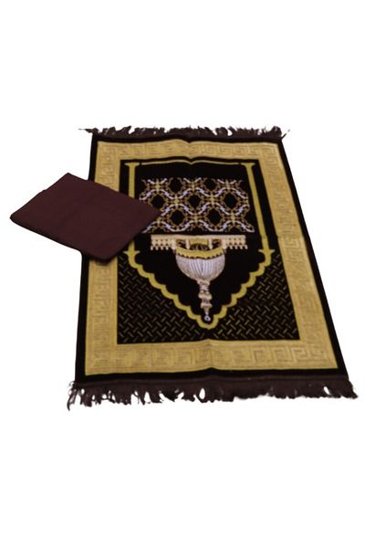 smart home Turkish Quilted Prayer Rug With Jalal In Embossed Quilted Islamic Graphic Design/Prayer Sheet