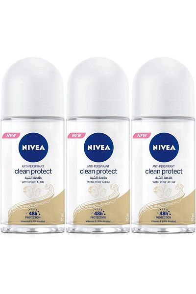 NIVEA منظف رول كلين بروتكت مع الشبة 50 مل
