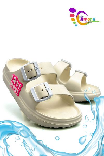 lil amore Παιδικές Παντόφλες Pool and Beach - Lm Ecru