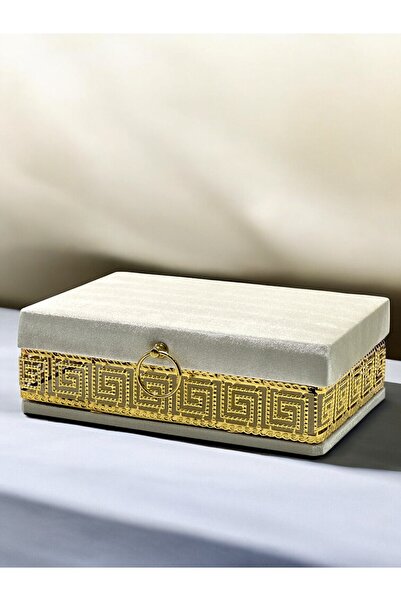 İPEK NEŞRİYAT İPEK HEDİYELİK Özel Tasarım Gold Motifli Gold İşlemeli Çeyizlik...