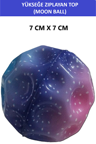 ZETCONCEPT MOON BALL (YÜKSEĞE ZIPLAYAN TOP) - 7 CM - SÜPER EĞLENCELİ UZAY TOPU-DESENLİ - SPACE BALL BOUNCY BALL