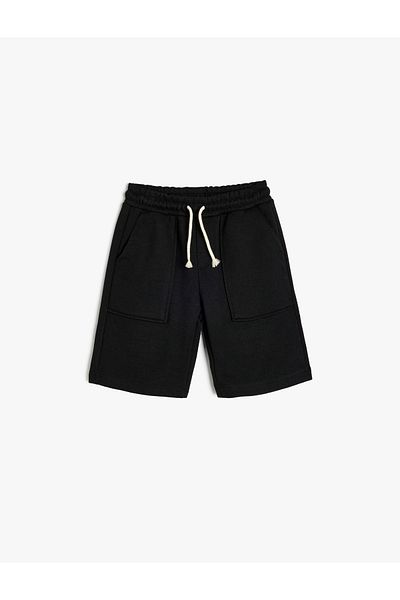 Koton Basic Shorts with Tie Waist and Pockets