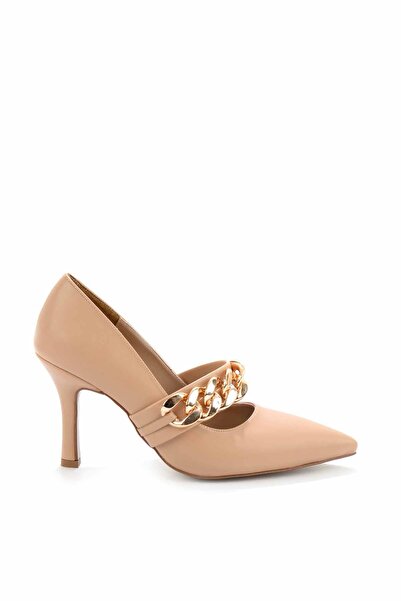 Bambi Nude Kadın Klasik Topuklu Ayakkabı K01209311009