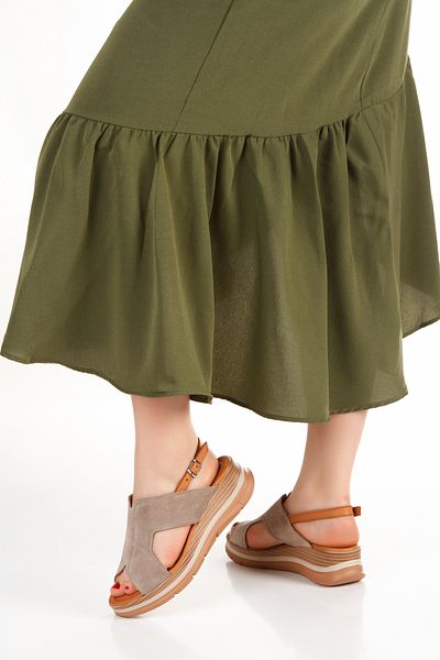PASSAGE SHOES Γυναικεία Σανδάλια Γνήσιο Δέρμα 6312 ΜΠΕΖ