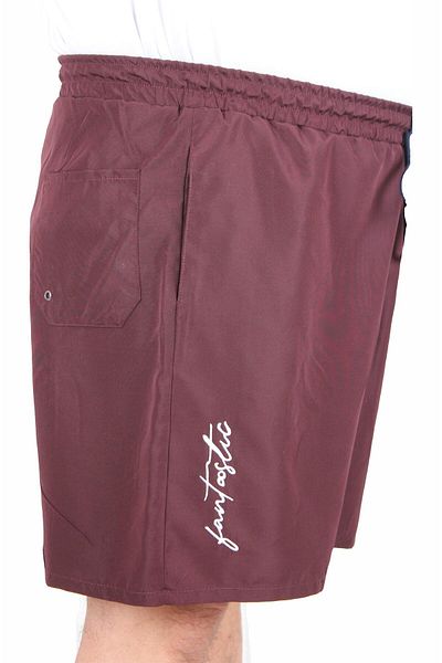 MocGrande BBB Μαγιό Σορτς Μεγάλο Μέγεθος Fantastic 25660 MAROON