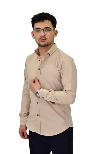 hodbehod Ανδρικό πουκάμισο Lycra Sports Silim Fit BGL-ST04326