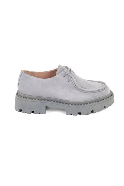 Desa Women's Gray Casual Leather Shoes