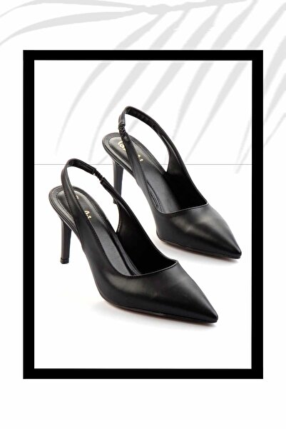 Bambi Siyah Kadın Klasik Topuklu Ayakkabı K01726010509