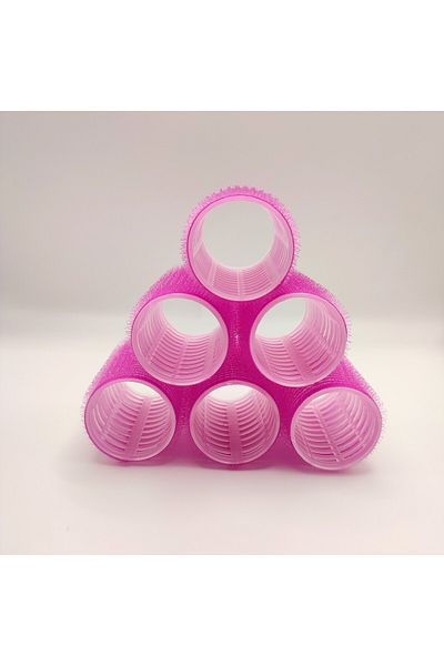 Piraye Shop 6Pcs Small Size Self-Adhesive and Adhesive Hair Curler (Diameter 3.5cm)