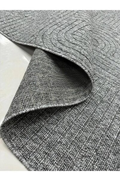 Anatolian Carpet Store Loopy 623 Antrasit Sisal Bordürlü Salon Mutfak Koridor...