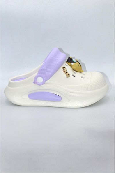 CROOKS Wedge Sole Women's Lilac Eva Slippers (Buy One Size Larger)