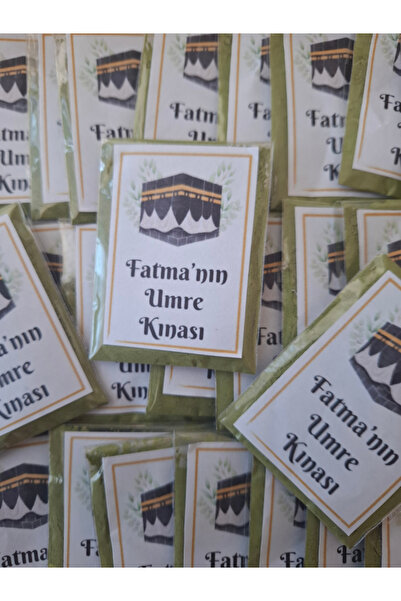 SEVİMLİ TASARİMLAR Hediyelik Umre Hatıralı Kına Paketi (25 ADET)