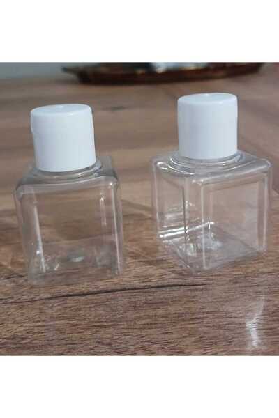 Kayapet 50 Tane Mini Şampuan Saç Kremi Duş Jeli Kolonya Boş Şişe.sprey Kapak. Kullanımlık Kozmetik 30 ml