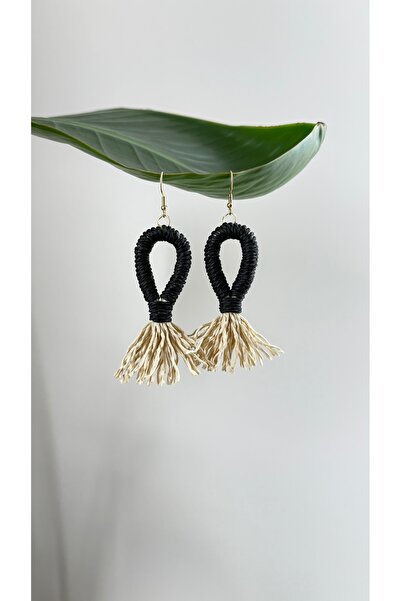 BAGS أقراط دينيس المصنوعة يدويًا بالشرّابات - خاصة بعيد الحب