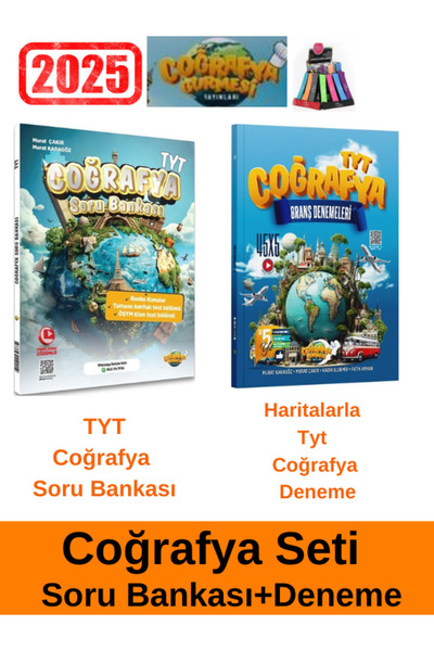 Fenomen Yayıncılık Coğrafya Gurmesi Tyt Soru Bankası+Tyt  Coğrafya 45 x 5 Bra...