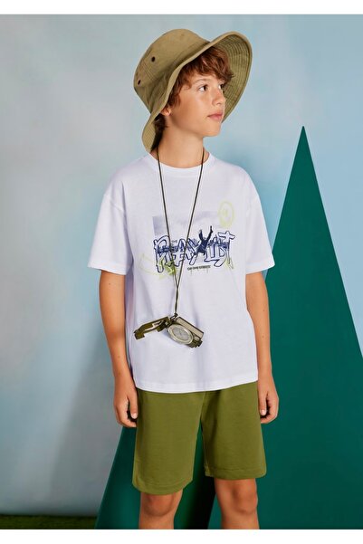 MAYORAL Limi Boy Urban Bermuda Shorts and T-Shirt Set in Combed Cotton