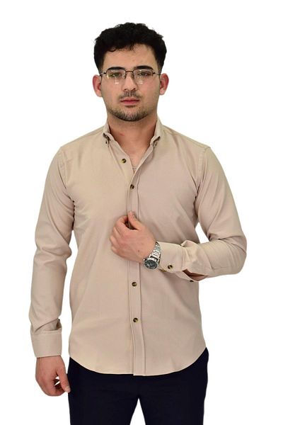 hodbehod Ανδρικό πουκάμισο Lycra Sports Silim Fit BGL-ST04326