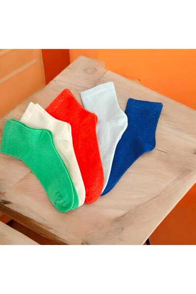 HAYEL 5 чифта многоцветни висококачествени къси чорапи за момичета и момчета