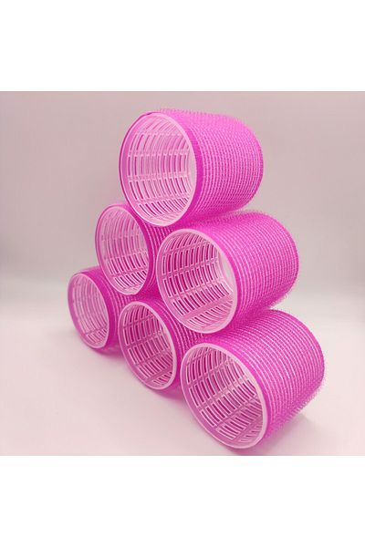 Piraye Shop 6Pcs Small Size Self-Adhesive and Adhesive Hair Curler (Diameter 3.5cm)