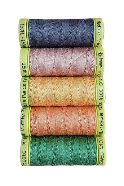 Ören Bayan Koton Sewing Thread 5 Different Colors 5x150 Meters Set 4