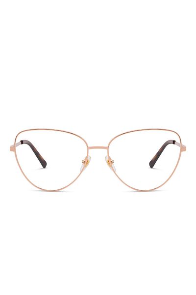 EYE'M إطار نظارة طراز O;eye'm;ir 1004، 55، Ddb ذهبي نحاسي على شكل عين القطة للنساء