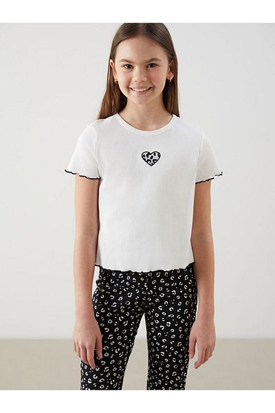 LC Waikiki Crew Neck Girls T-Shirts and Leggings
